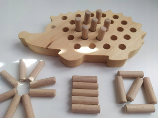 Triedič puzzle puzzle drevené ježko montessori