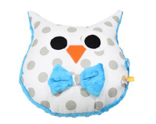 Detský dekoračný vankúš - Owl Owl vankúš Minky 22x25 Small Cuddly Toy