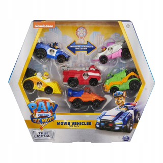 Paw Patrol - Spin Majster pes Patrol sady kovových vozidiel