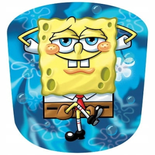 Detský vankúš - Špongia bob 3D vankúš dekoratívny montáž mikro