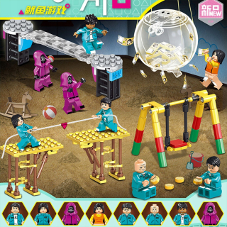 Stavebnica - Chobotnice hry minifigúrka hračky s blokmi