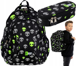 Školská taška, batoh - St.Right School Batchpack BP-02 Reflexné cudzinci