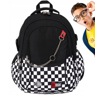 Školský batoh set ceruzky vrecká 5in1 čierny