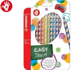 Stabilo Easy Farby Farby 12 KOL + ceruzka