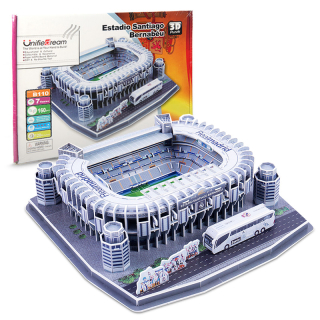 Santiago Bernabeu futbalový štadión 3D puzzle