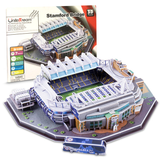 Futbalový štadión Stamford Bridge Puzzle 3D