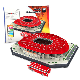 Futbalový štadión 3D Wanda Metropolitano puzzle