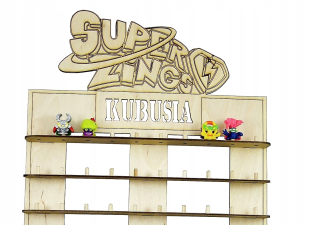 Postavička - Postavenie políc pre figúrky Super Zings pre 80 ks.