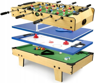 Hrací stôl Foosball Cymbergaj Tenis Biliard 4v1