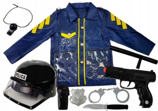 Šaty. Policajt. Presvedčiť kostým na deň