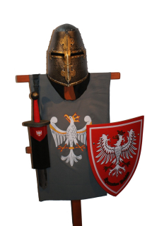 Šaty Knight tunika prilba Sword 57cm Eagle Gray