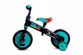 Detské odrážadlo - Sunbaby Race Bicykel Molto Pedals + Bočné valce