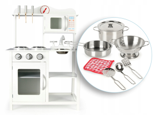 Super White Classic Kitchen s elektronickým palné