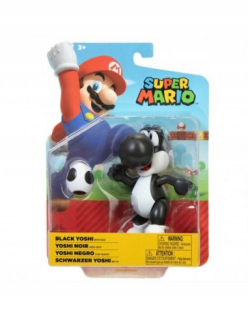 Super Mario figúrka 10cm Black Yoshi