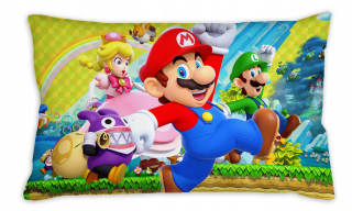 Detský dekoračný vankúš - Super Mario Pillow Birthday Gift Gadget Hit !!