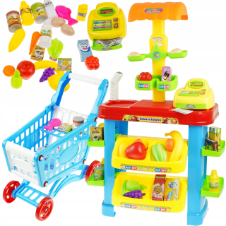 Supermarket Obchod s pokladničným Trolley nákupného Mini Shop