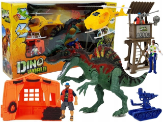 Dinosaur World Set Figurus Ambon Helicopter