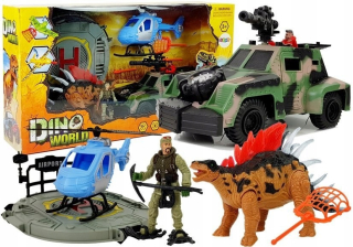 Vrtuľník Svet Dinosaurs Set Obrázok Vehicle