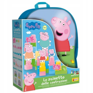 Batoh Peppa Pig so stavebnými blokmi