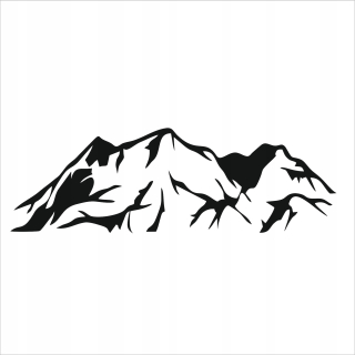 Šablóny na stenu - Maľba šablóny 140x50 Mountains