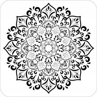 Šablóna maľovanie stenu - Šablóna na maľovanie, šablóny na maľovanie, Mandala