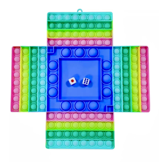 Chessboard hra 4 Ľudia Push Bubble Pop It + Cubes