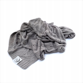 Prikrývka, prehozy na posteľ - Grey Babby prikrývka 100% bambus