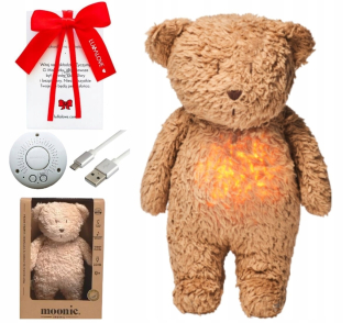 Szumi Bear Moon Organic Cappuccino + Bow