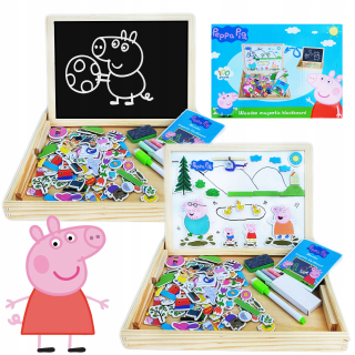 Drevená tabuľa Peppa Magnetická krieda