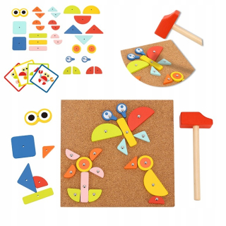 Tabuľka Cork náhrdelník Puzzle pre deti