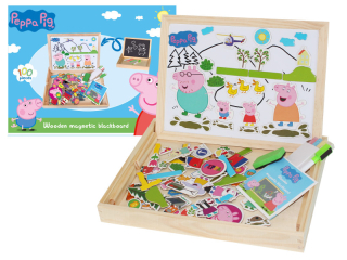 Magnetická tabuľa peppa drevené prasiatko