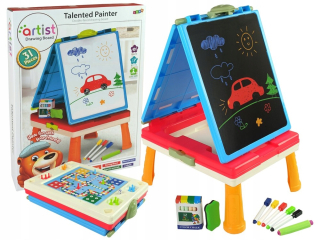 Magnetická tabuľa krieda 3IN1