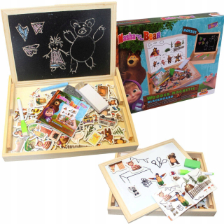 Magnetická tabuľa Máša a Educational Bear