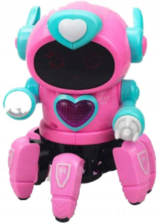 Tanec robot - ružový elektrický hudba