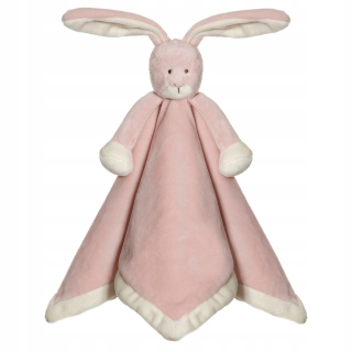 Teddykompaniet plyšová deka zajac ružový 35cm