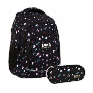 Školská taška, batoh - TIK TALK BACKPACK PACKU CASE BACKUP TOK MUSIC POZNÁMKY