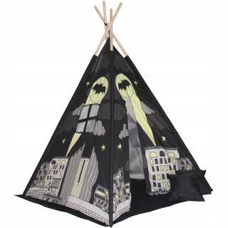 Detský domček, detský stan - Stan TIPI, domček WIGWAM pre deti 160cm BATMAN