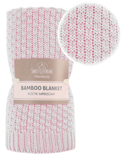Prikrývka, prehozy na posteľ - Tkanina bambusová prikrývka Eco 80x100 Pink