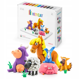 TM hračky Plastová hmota Hej Clay Farm Animals