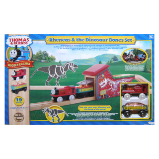 Tomek a priatelia Wood Set s dinosaurusom