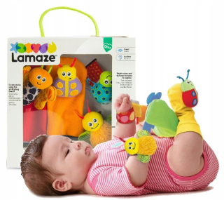 Tomy Lamaze Rattle Robaczki na rukoväti a nohách
