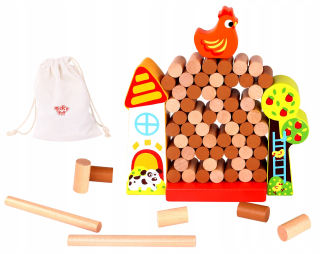 Took TOY hra Jenga drevená Falling kurník