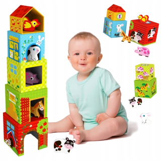 Took hračka členku farma v škatuliach puzzle