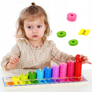 Took TOY učenie farieb a počítanie Puzzle