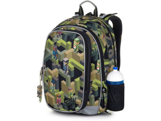 Školský batoh - Topgal School Backpack Mira 20046 bloky