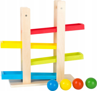 Tor na plesy farebné drevené coulops 4 loptičky