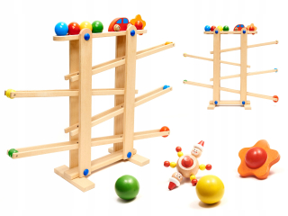 Guličkové dráhy pre drevené vozidla XXL 71cm