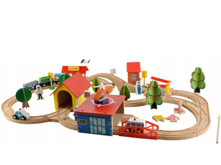 Auto track parkovisko vlak vlak