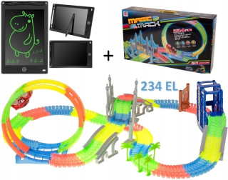 Stavebnica - Luminous 234el auto track + tablet pre kreslenie
