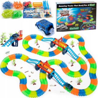 360 EL Glow Stops Automatic Car Track